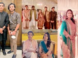 Beautiful Pictures of Iqrar Ul Hassan And Farah Yousaf Attending A Family Wedding