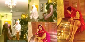 Pictures of Hania Aamir and Areeba Habib Celebrating Shab-e-Barat