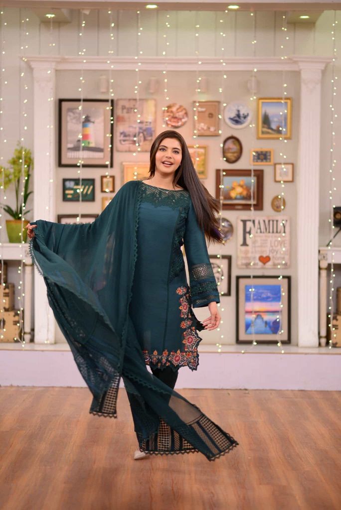 Beautiful Pictures of Javeria Saud Brother in Nida Yasir Morning Show