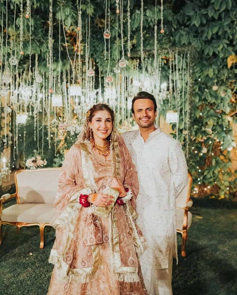 Usman Mukhtar Wedding Pictures With His Wife Zunaira Inam