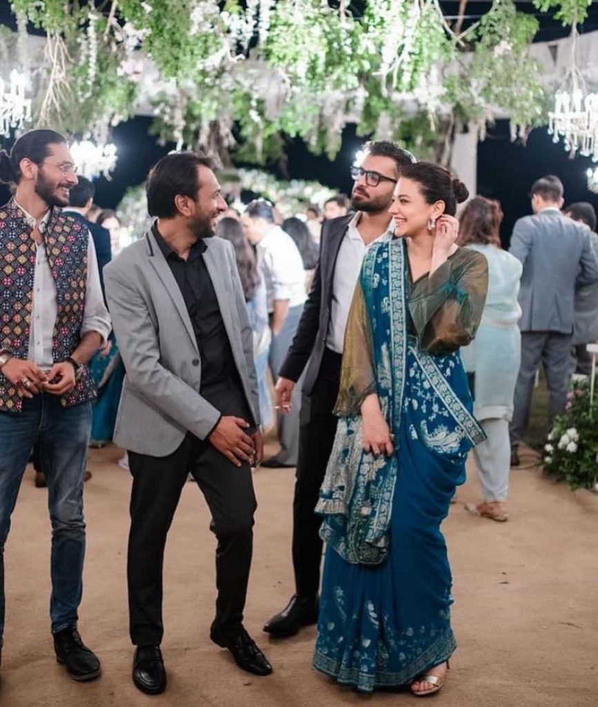 Zara Noor Abbas Is A Stunner As She Attends Friend’s Wedding With Husband Asad