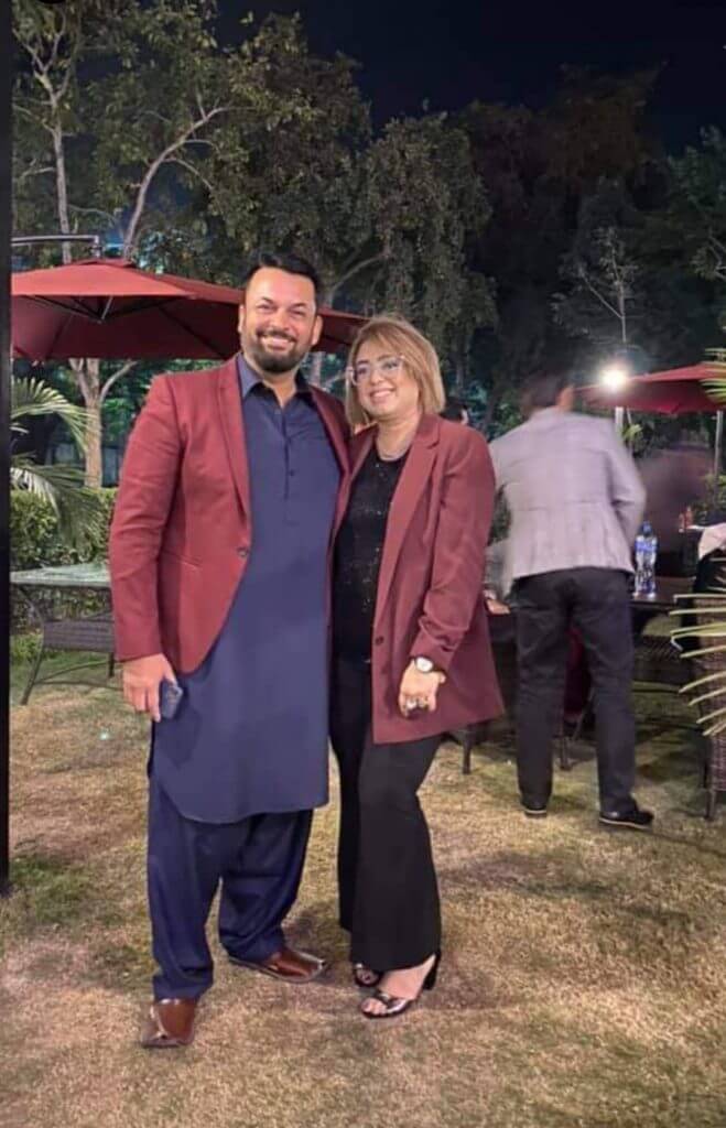 Nauman Masood With His Family At The Launch of His Restaurant in Islamabad