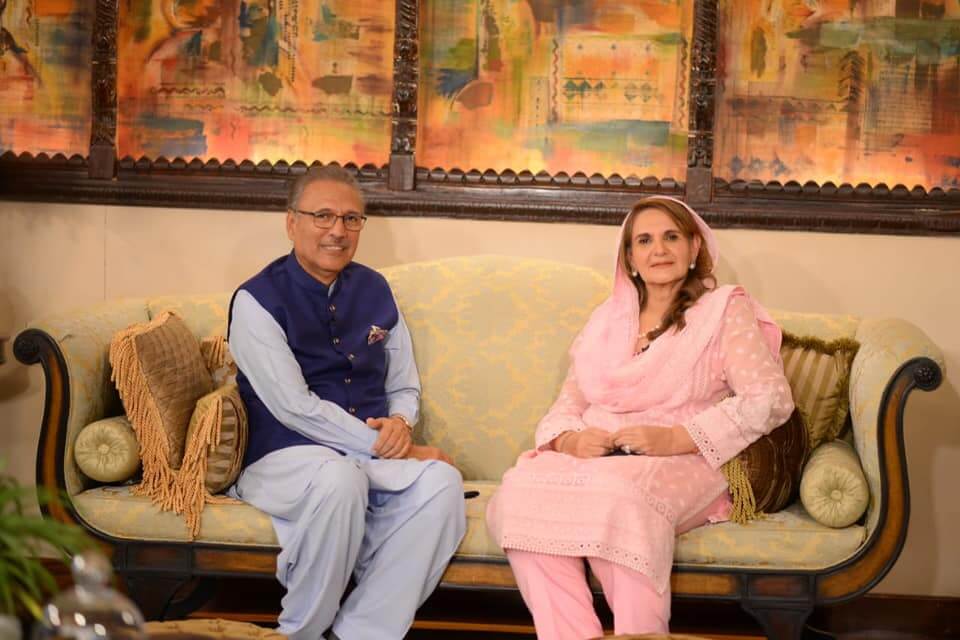 President Arif Alvi With His Wife Samina Alvi At Shan-e-Suhoor