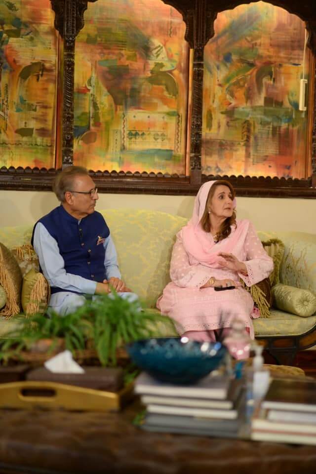 President Arif Alvi With His Wife Samina Alvi At Shan-e-Suhoor