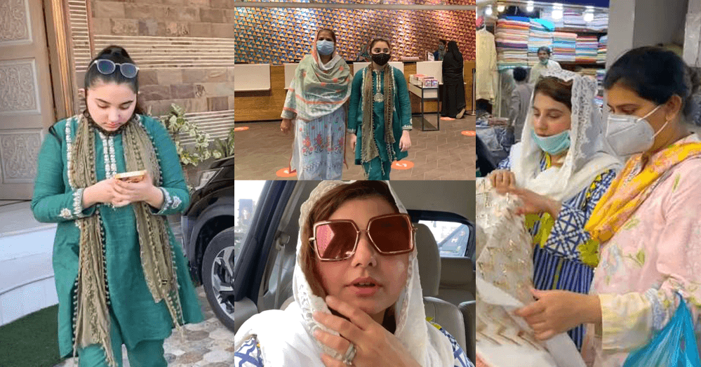 In Pics Javeria Saud Shopping For Eid With Her Family