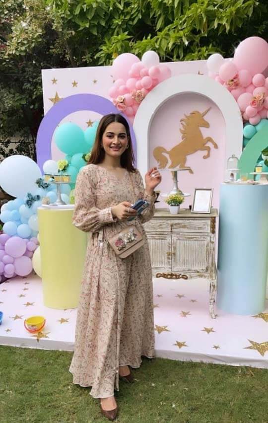 Beautiful Clicks of Minal Khan Attends Ahsan Mohsin Ikam's Niece Birthday Party