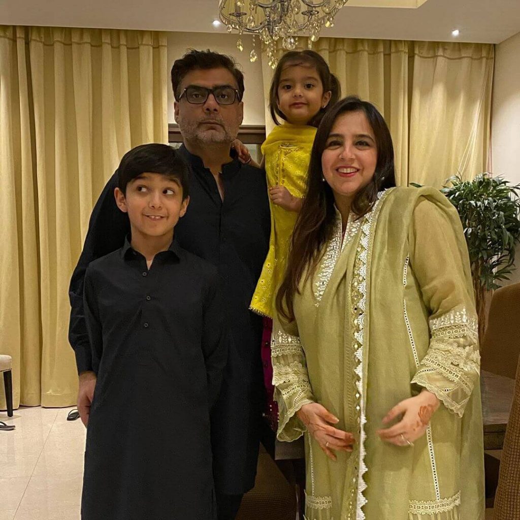 Salman Iqbal And Sabeen Iqbal Eid Day Pictures With Family