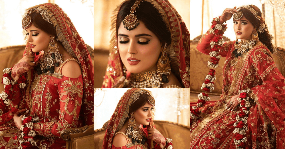Beautiful Actress Kanwal Aftab Bridal Look Clicks