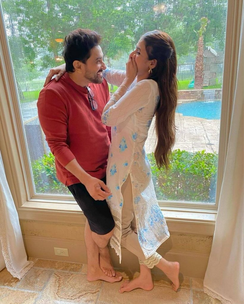 Hira Mani And Salman Sheikh Holidays Romantic Style Pictures