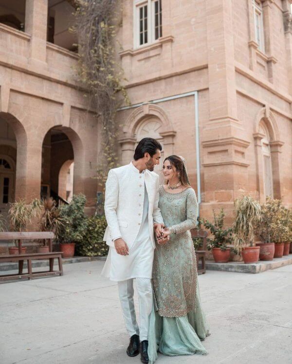 Aiman Khan Shares Stunning Pictures From Minal Khan, Ahsan Mohsin Ikram’s Engagement Ceremony