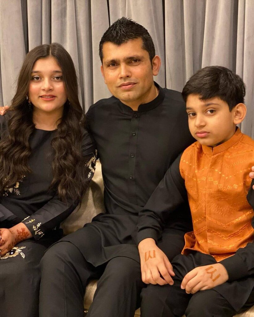 Beautiful Family Pictures of Kamran Akmal With His Wife And Kids