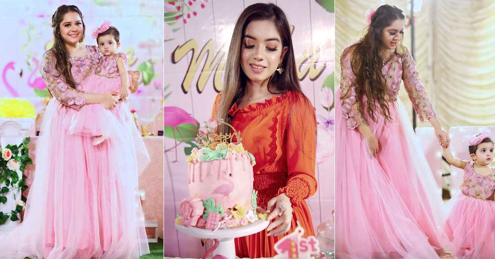 Beautiful Pictures of Sarah Razi Daughter Mirha 1st Birthday Party