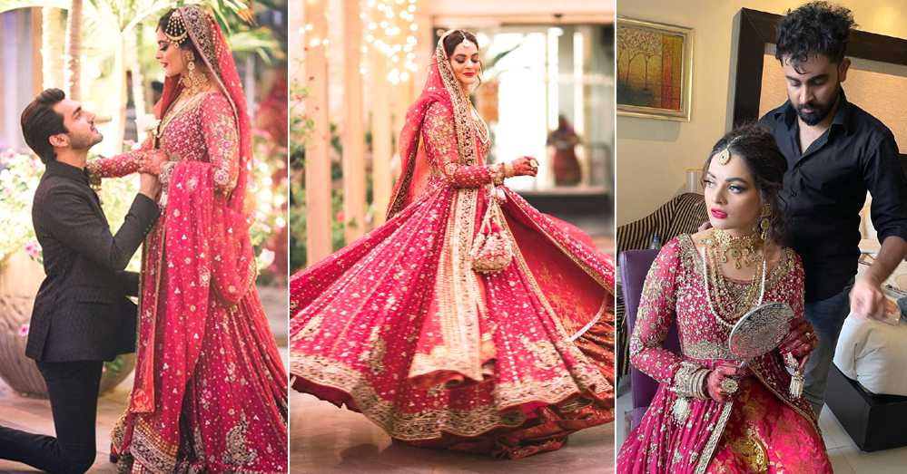 Minal Khan's wedding pics with her make-up artist