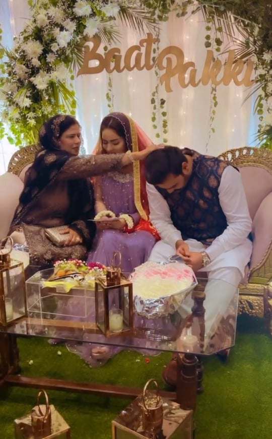 Actress Sukynah Khan And Bilal Siddiqui Engagement Pictures