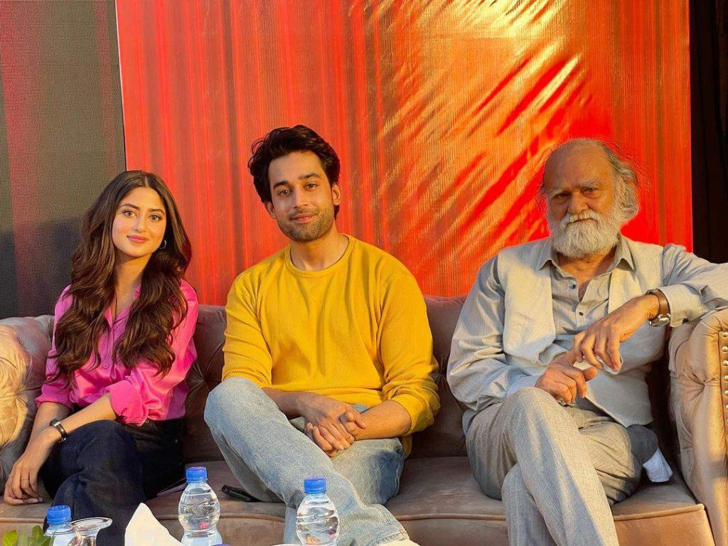 Sajal Aly And Bilal Abbas Khan Spotted At The Trailer Launch Of Movie Khel Khel Mein 
