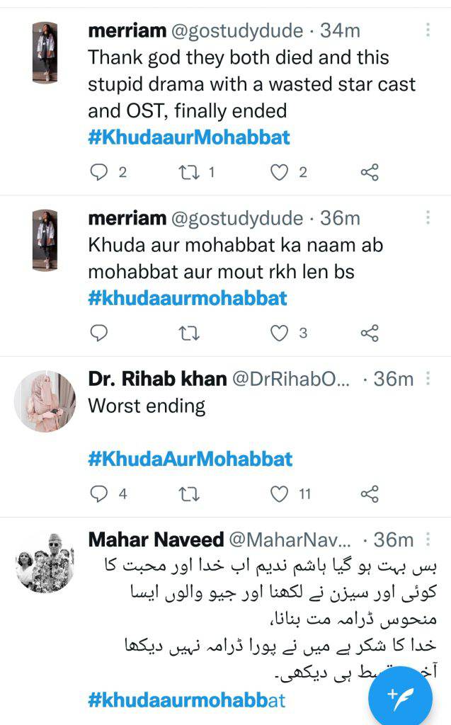 Khuda Aur Mohabbat ending leaves the audience heart broken!
