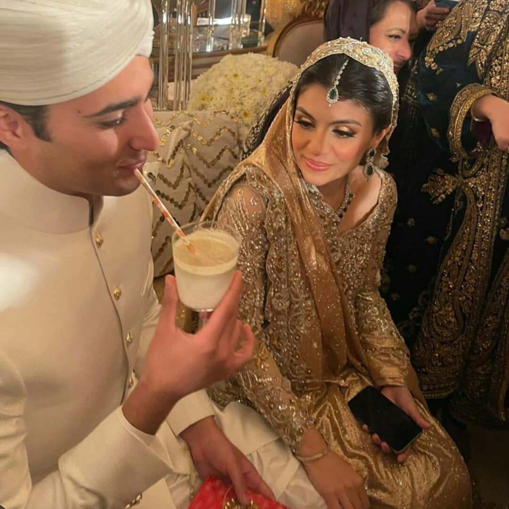Unseen Video Of Doodh Pilai Rasam At Junaid Safdar's Wedding