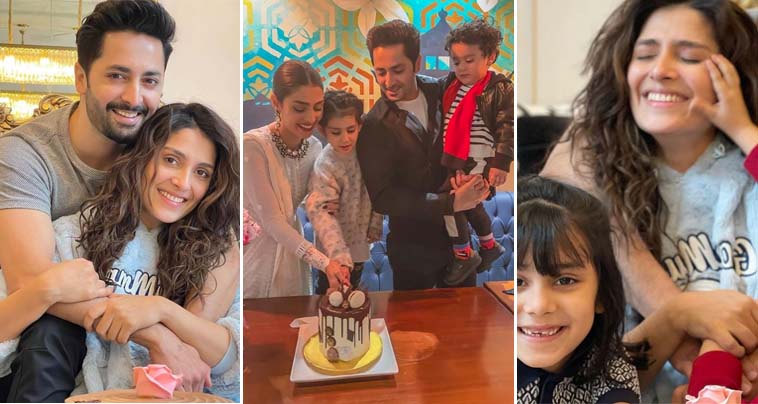 Ayeza Khan gets surprise 31st birthday party from husband