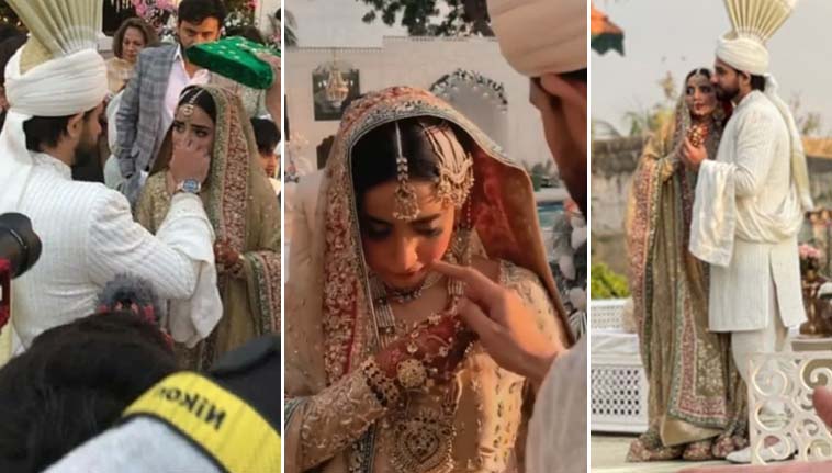 Saboor Aly Crying At Her Nikkah Gets Consoled By Ali Ansari In The Most Sweetest Way