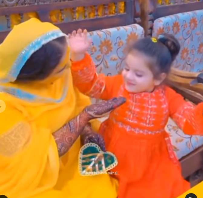 Aiman Khan And Minal Khan At Their Cousin Sarah’s Mayun Celebrations