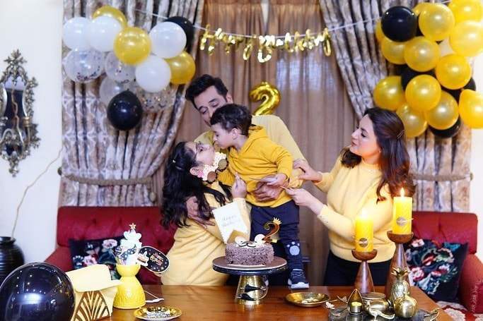 Exquisite Pictures From Faisal Qureshi’s Son Birthday; Their Twinning Attires Stealing Hearts