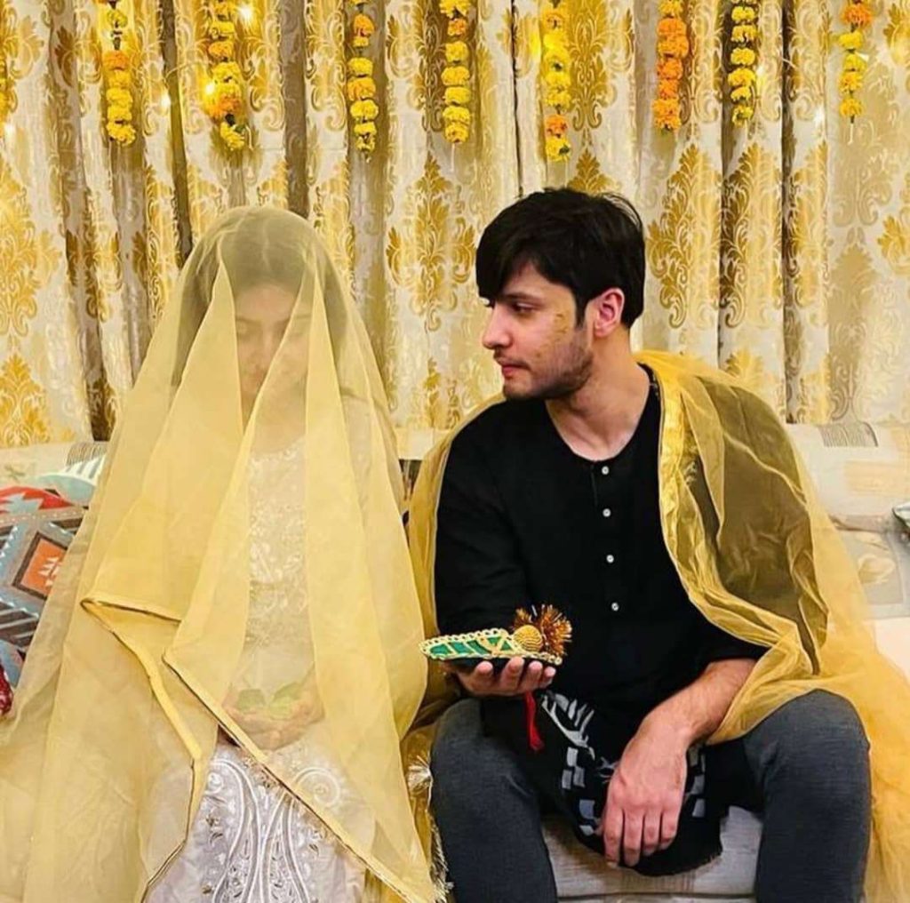 Hiba Bukhari With Husband Arez Ahmed Celebrating Festivities Of Mayun