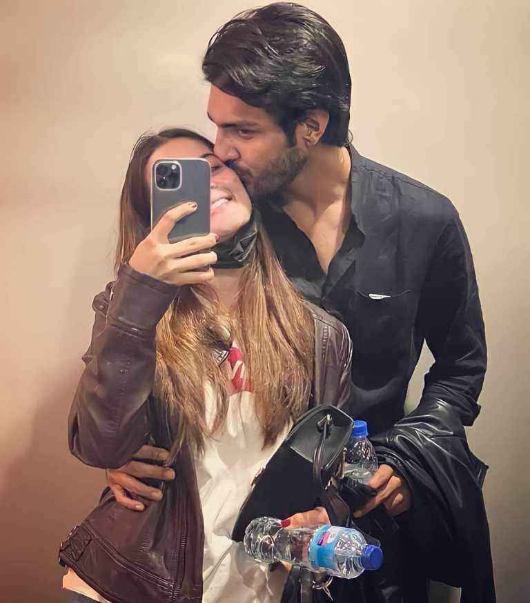 Minal Khan With Husband Ahsan Mohsin Ikram Spotted In Islamabad 