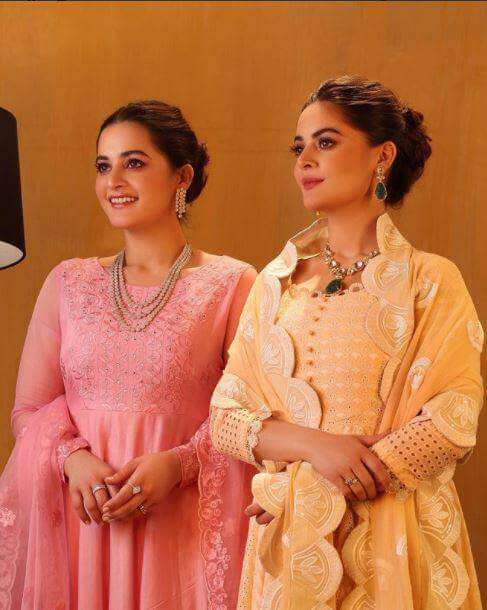 Aiman Khan And Minal Khan’s Whimsical Photoshoot For Their Latest Festive Couture