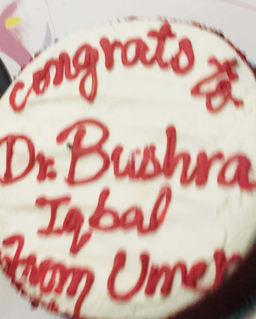 Proud Moment, Syeda Bushra Iqbal Is Bestowed upon Ph.D. Degree In Quran And Sunnah