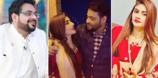 Aamir Liaquat Hussain and Dania Shah out on post-Valentine's dinner date