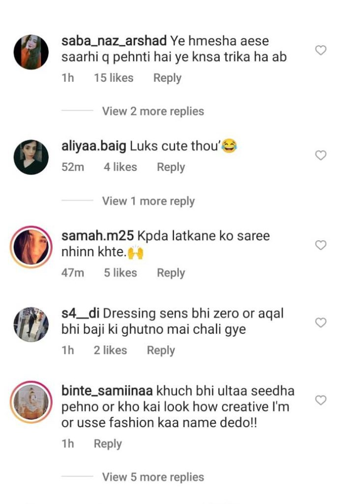 Hira Mani's Nike Saree Look Caused Fierce Criticism From The Netizens Again
