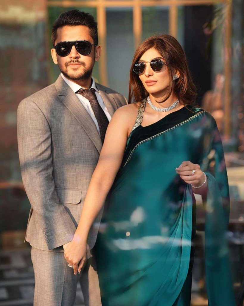 Mariam Ansari’s Chic Look In Beautiful Green Saree With Husband Owais Khan Is Stealing The Internet
