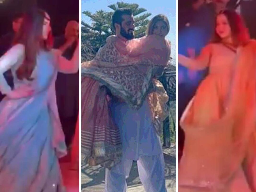 Maulana ki biwi Netizens are bashing Hamza Ali Abbasi for the recent dance of Naimal Khawar Khan at cousin's wedding