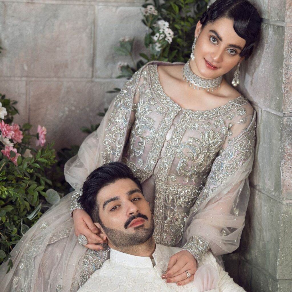 Aiman Khan And Muneeb Butt Are Exuding Perfect Couple Goals In Ravishing Dreamy Bridal Shoot