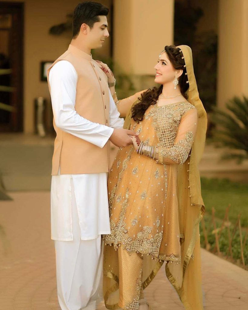 Sinf e Ahaan actor Junaid Jamshed marries journalist Shajiaa Niazi, check their ravishing wedding reception pics