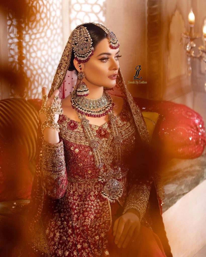 Minal Khan flaunts in her latest bridal campaign