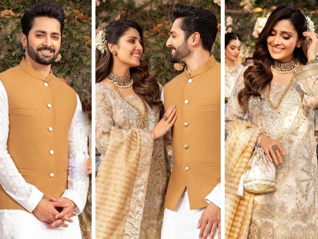 Ayeza Khan, Danish Taimoor’s as the muse of Eid collection launch of Maria.B