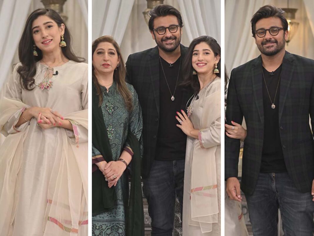 Mariyam Nafees with her husband and mother on Good Morning Pakistan, Shan-e-Suhoor