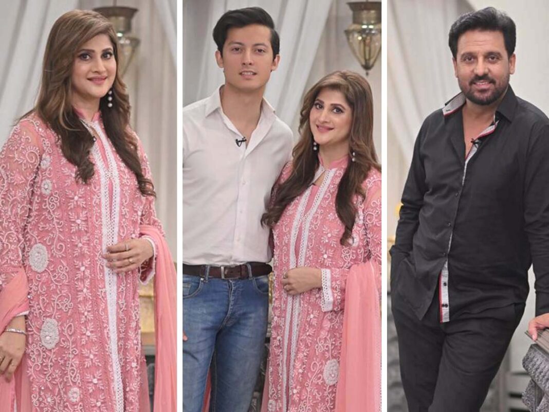 Sahiba and Rambo made an appearance with their sons in Good Morning Pakistan, Shan-e-suhoor