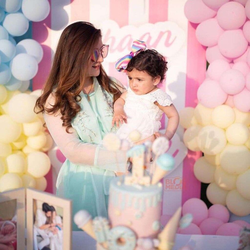Beautiful birthday clicks of Abdullah Qureshi’s daughter