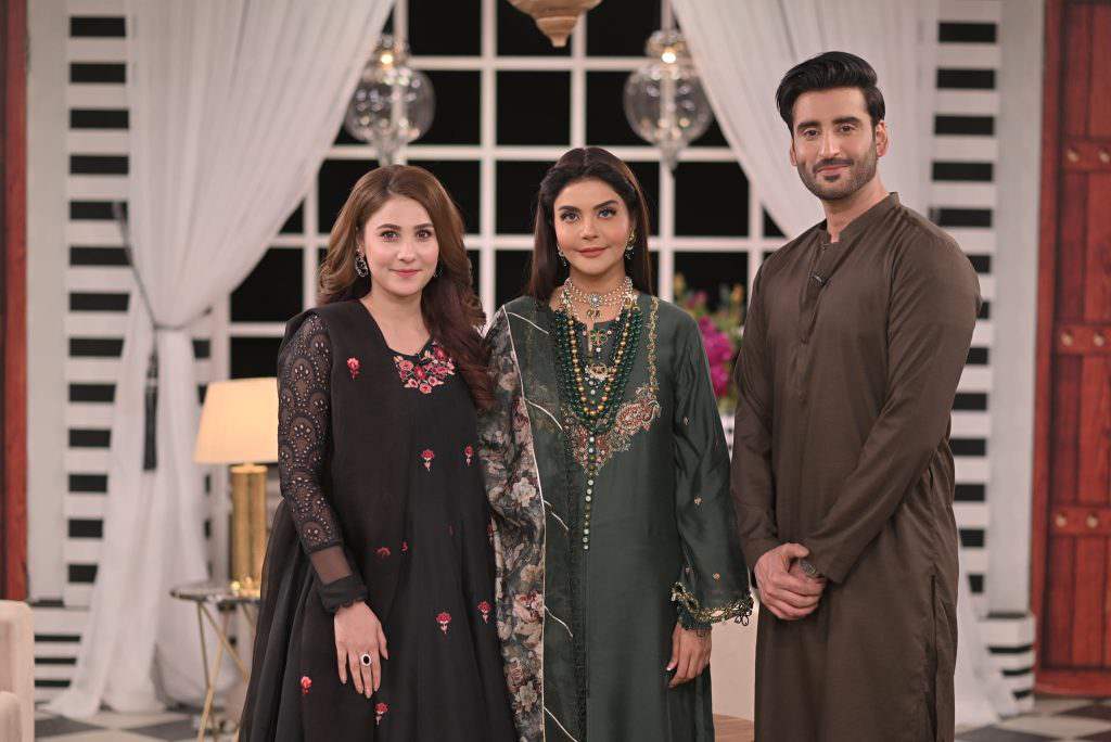 Beautiful clicks of Hina Altaf and Agha Ali from the sets of GMP, Shan-e-Suhoor