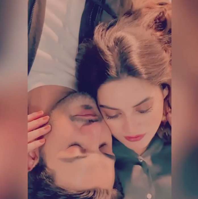 Minal Khan shares some BTS of herself and Ahsan as Ali and Ayra paired for new project on Urduflix