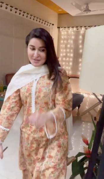 Shaista Lodhi decorated a beautiful prayer area in her home for Ramadan