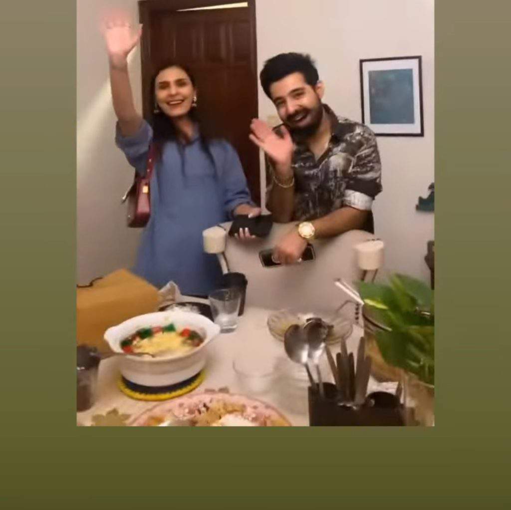 Zara Noor Abbas throws a surprise birthday party for her husband Asad Siddique
