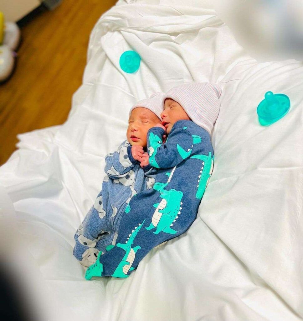 Zohreh Amir shares first glimpse of newborn twin