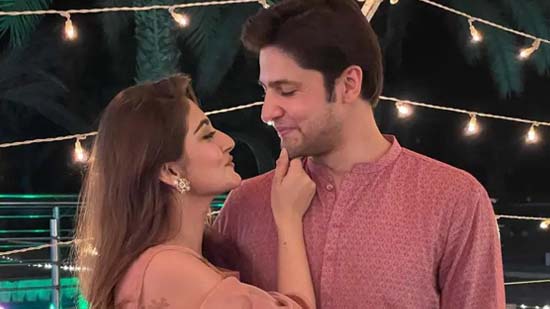 Hiba Bukhari and Arez Ahmed were spotted together on their first Eid as a couple