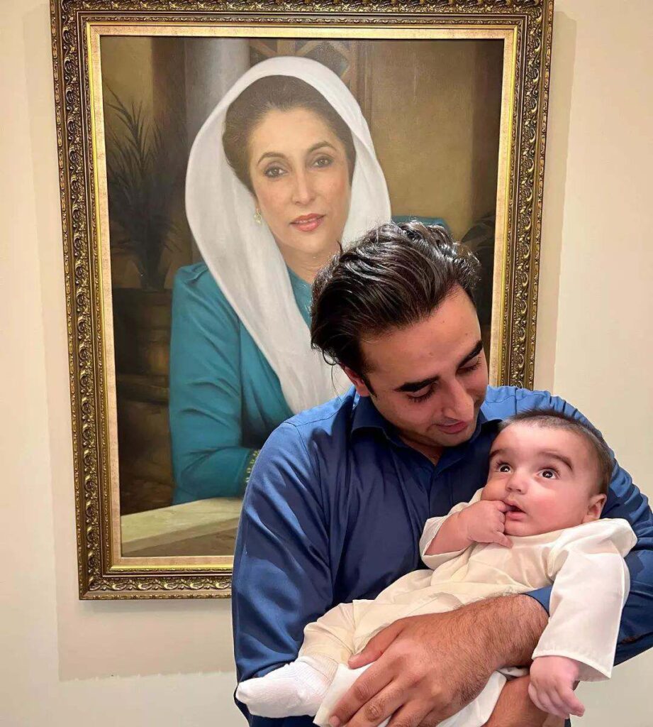 The grandson of Benazir Bhutto, Mir Hakim celebrates Eid ul Fitr with MAMO Bilawal Bhutto and father