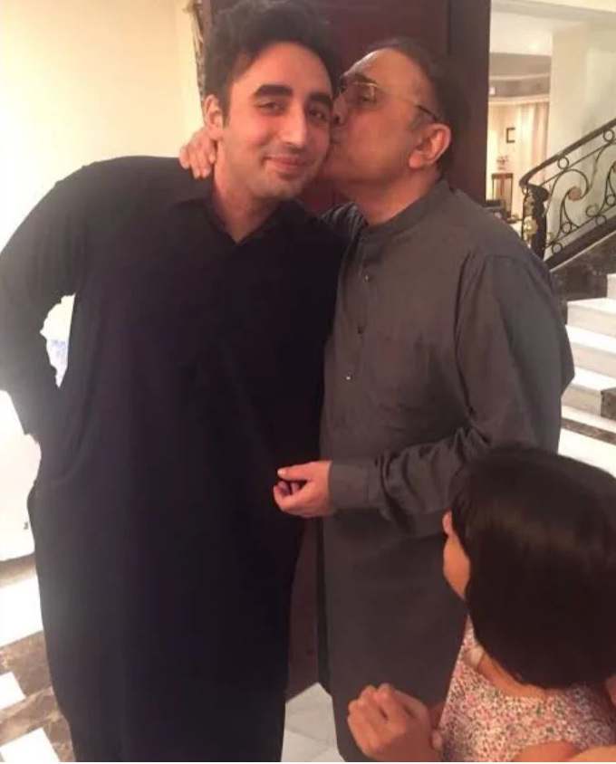 The grandson of Benazir Bhutto, Mir Hakim celebrates Eid ul Fitr with MAMO Bilawal Bhutto and father