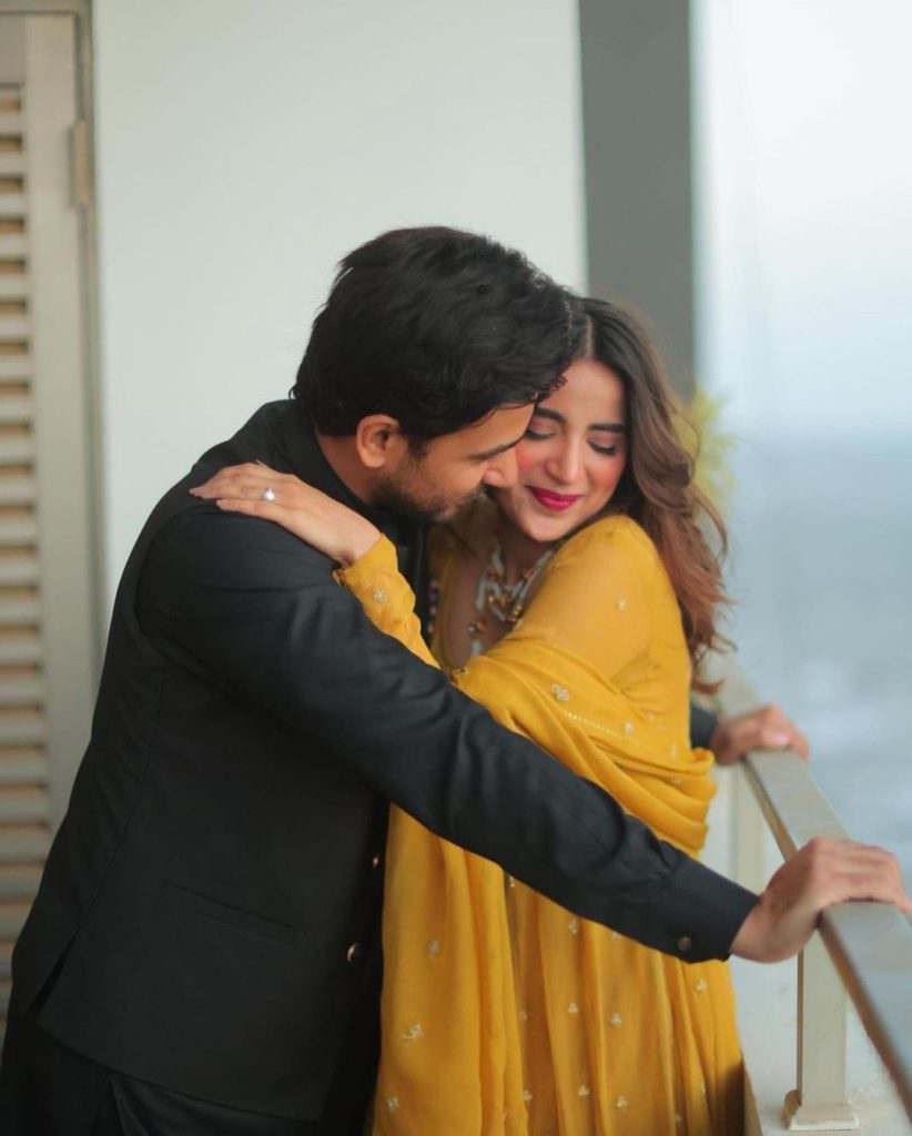 Saboor Aly and Ali Ansari looking beautiful together on Eid day 2