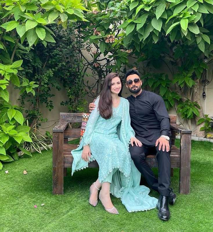 Sana Javed Shares Adorable Eid Pictures With Her Husband